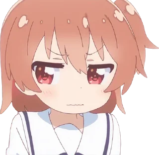 😓 emoji ༺ @AnimeTor1 ༻ Watashi ni Tenshi ga Maiorita Telegram sticker 9 of 120