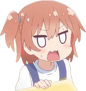 😡 emoji ༺ @AnimeTor1 ༻ Watashi ni Tenshi ga Maiorita Telegram sticker 14 of 120