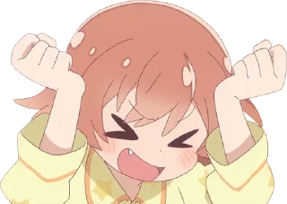 😆 emoji ༺ @AnimeTor1 ༻ Watashi ni Tenshi ga Maiorita Telegram sticker 23 of 120