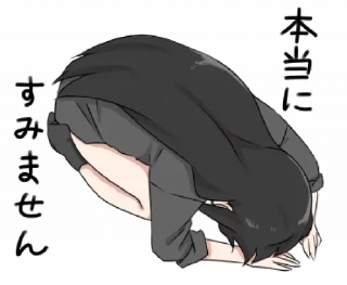Sticker from girl w/black long hair @darkestlace