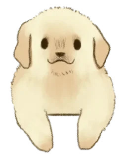 Sticker from Golden Retriever Puppy 1-3