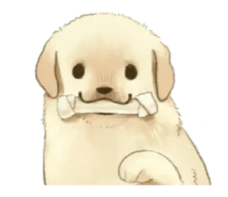 Sticker from Golden Retriever Puppy 1-3