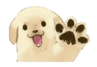 Sticker from Golden Retriever Puppy 1-3