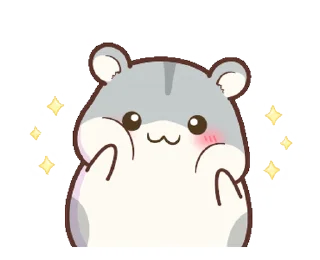 Sticker from Little Hamster || @xxyuji