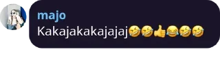 🤣 emoji majo Steal Pack 1 Telegram sticker 5 of 111