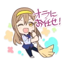 😜 emoji LoveLive X Sega Hanamaru & SONIC Telegram sticker 7 of 16