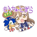 🎰 emoji LoveLive X Sega Hanamaru & SONIC Telegram sticker 14 of 16