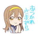 👏 emoji LoveLive X Sega Hanamaru & SONIC Telegram sticker 9 of 16