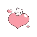 ❤️ emoji @SeniKendimeSakladim @AsenaUserBot Paketi 1 animasyonlu Telegram sticker 16 of 50