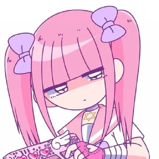 🌟 emoji Menhera chan @skalpelina Telegram sticker 16 of 25