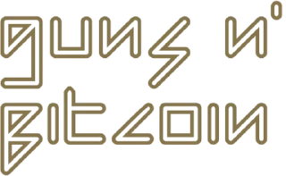 Sticker from Guns N' Bitcoin