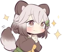 Sticker from Lovely Raccoon Girl by SR