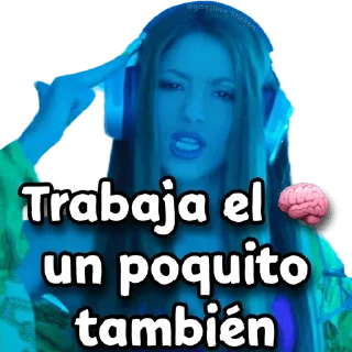 🧠 emoji Shakira Bzrp - @wastick_maydroid Telegram sticker 9 of 25