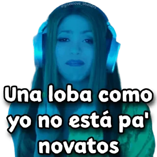 🐺 emoji Shakira Bzrp - @wastick_maydroid Telegram sticker 8 of 25
