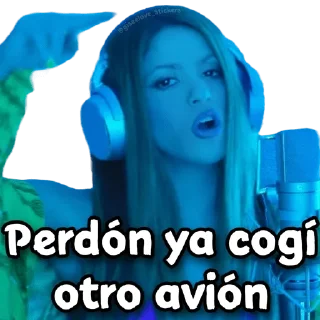 ✈️ emoji Shakira Bzrp - @wastick_maydroid Telegram sticker 18 of 25