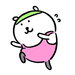 🏃‍♀️ emoji Kakao Joke bear 5 (Feat. Yay) Telegram sticker 14 of 24