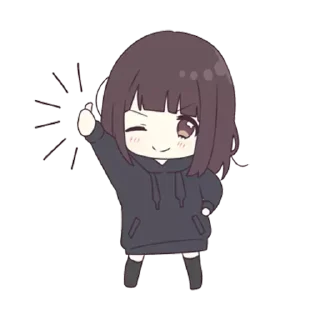 👍 emoji Saludos casuales by Vane ♾ Telegram sticker 21 of 120
