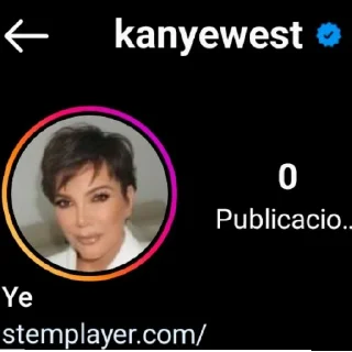 Sticker from kanye