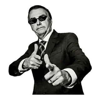 ⚪ emoji Bolsonaro ¦ @figurinhasWa Telegram sticker 3 of 95