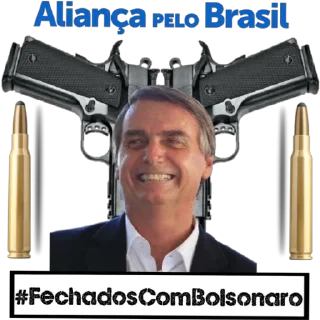🙂 emoji Bolsonaro ¦ @figurinhasWa Telegram sticker 6 of 95