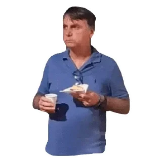 ⚪ emoji Bolsonaro ¦ @figurinhasWa Telegram sticker 2 of 95