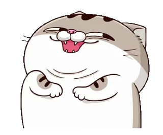 😳 emoji fat cat Ami 8(EN) @RekcitsEnilbot Telegram sticker 7 of 24