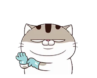 👍 emoji fat cat Ami 8(EN) @RekcitsEnilbot Telegram sticker 11 of 24