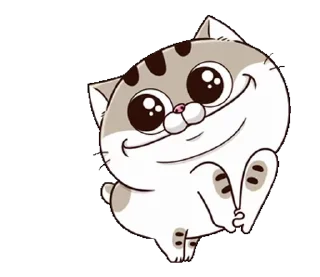 😀 emoji fat cat Ami 8(EN) @RekcitsEnilbot Telegram sticker 4 of 24