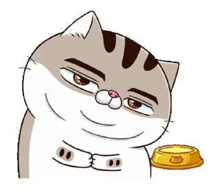 😃 emoji fat cat Ami 8(EN) @RekcitsEnilbot Telegram sticker 12 of 24