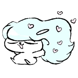 💞 emoji ꒰ ➤ пес ֗ ♡ @nkplz ꒱ Telegram sticker 14 of 40