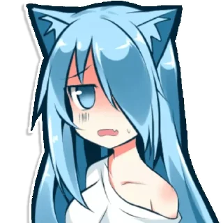 Sticker from Cat girl