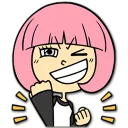 😉 emoji Hacker Girl Telegram sticker 1 of 43
