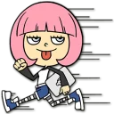 🏃 emoji Hacker Girl Telegram sticker 24 of 43