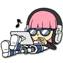 🎧 emoji Hacker Girl Telegram sticker 4 of 43