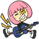 🎸 emoji Hacker Girl Telegram sticker 7 of 43