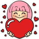 ❤ emoji Hacker Girl Telegram sticker 8 of 43
