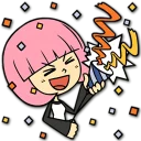 🎉 emoji Hacker Girl Telegram sticker 6 of 43