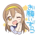 Sticker from LoveLive X Sega Hanamaru & SONIC