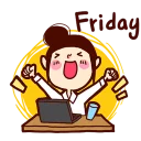 Sticker from 懶得打字小姐3(辦公室日常)