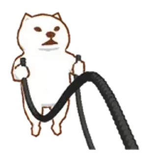 😊 emoji 運動柴犬 Telegram sticker 24 of 50