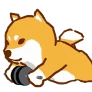 😊 emoji 運動柴犬 Telegram sticker 6 of 50
