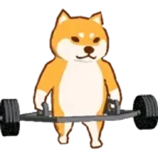 😊 emoji 運動柴犬 Telegram sticker 22 of 50
