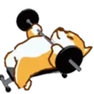 😊 emoji 運動柴犬 Telegram sticker 15 of 50
