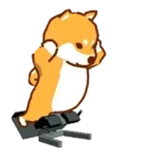 😊 emoji 運動柴犬 Telegram sticker 11 of 50