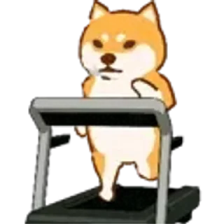 😊 emoji 運動柴犬 Telegram sticker 18 of 50