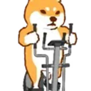 😊 emoji 運動柴犬 Telegram sticker 21 of 50