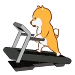 😊 emoji 運動柴犬 Telegram sticker 20 of 50