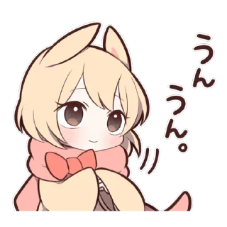 🙂 emoji SWEETIE BUNNY 2 uzume Ver. Telegram sticker 19 of 40