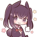 ☺️ emoji Black Sweetie Bunny By SR Telegram sticker 18 of 41