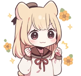 hamstar-girl by sazi@LINE sticker 4